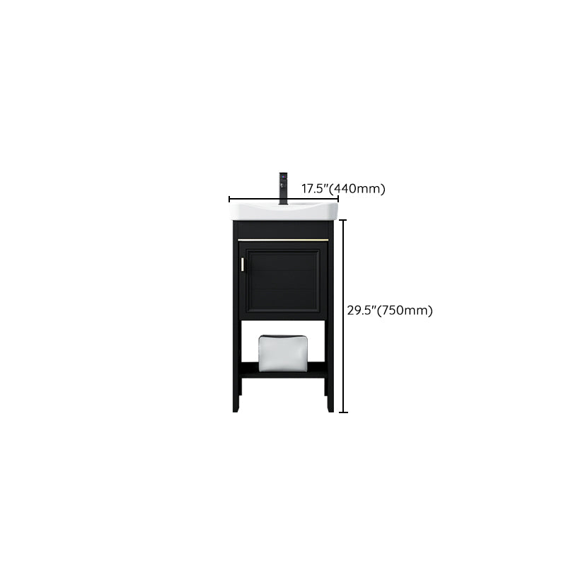 Glam Freestanding Bathroom Sink Vanity Single-Sink Bathroom Vanity Clearhalo 'Bathroom Remodel & Bathroom Fixtures' 'Bathroom Vanities' 'bathroom_vanities' 'Home Improvement' 'home_improvement' 'home_improvement_bathroom_vanities' 7498439