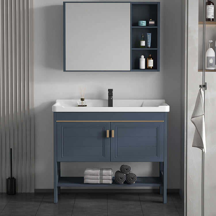 Glam Freestanding Bathroom Sink Vanity Single-Sink Bathroom Vanity Set Clearhalo 'Bathroom Remodel & Bathroom Fixtures' 'Bathroom Vanities' 'bathroom_vanities' 'Home Improvement' 'home_improvement' 'home_improvement_bathroom_vanities' 7498458