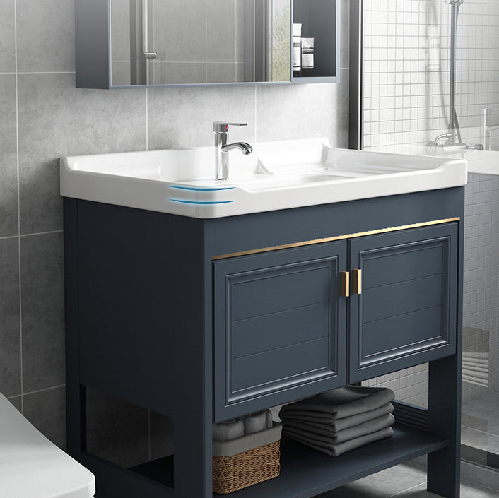 Glam Freestanding Bathroom Sink Vanity Single-Sink Bathroom Vanity Set Clearhalo 'Bathroom Remodel & Bathroom Fixtures' 'Bathroom Vanities' 'bathroom_vanities' 'Home Improvement' 'home_improvement' 'home_improvement_bathroom_vanities' 7498460