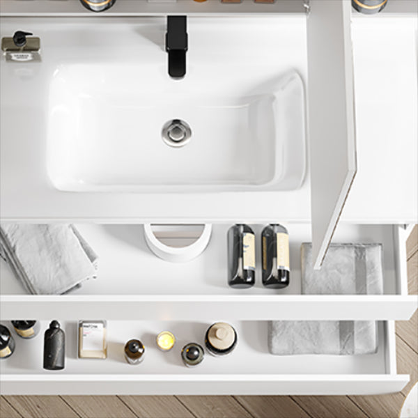 Modern Wood Sink Vanity Wood Wall Mount Faucet Included Bathroom Vanity Set Clearhalo 'Bathroom Remodel & Bathroom Fixtures' 'Bathroom Vanities' 'bathroom_vanities' 'Home Improvement' 'home_improvement' 'home_improvement_bathroom_vanities' 7498517