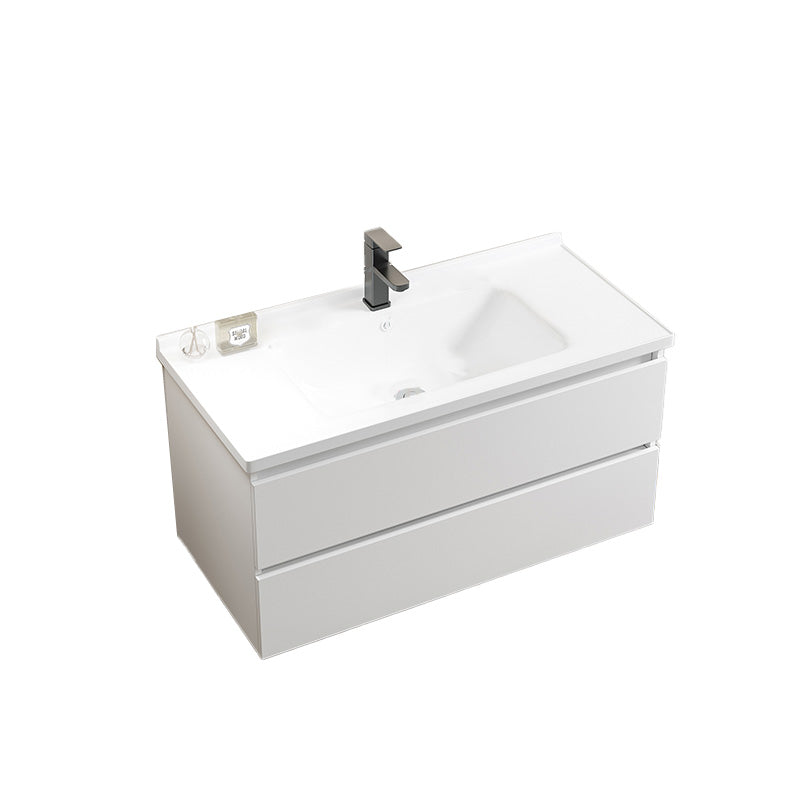 Modern Wood Sink Vanity Wood Wall Mount Faucet Included Bathroom Vanity Set Vanity & Faucet 35"L x 19"W x 20"H Clearhalo 'Bathroom Remodel & Bathroom Fixtures' 'Bathroom Vanities' 'bathroom_vanities' 'Home Improvement' 'home_improvement' 'home_improvement_bathroom_vanities' 7498524