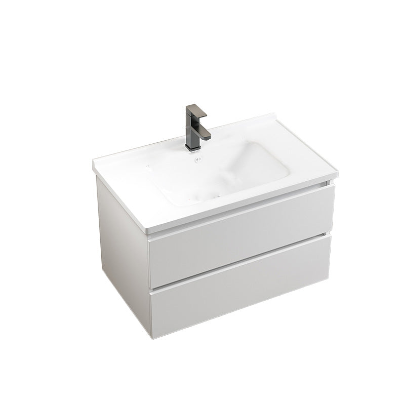 Modern Wood Sink Vanity Wood Wall Mount Faucet Included Bathroom Vanity Set Vanity & Faucet 28"L x 19"W x 20"H Clearhalo 'Bathroom Remodel & Bathroom Fixtures' 'Bathroom Vanities' 'bathroom_vanities' 'Home Improvement' 'home_improvement' 'home_improvement_bathroom_vanities' 7498525