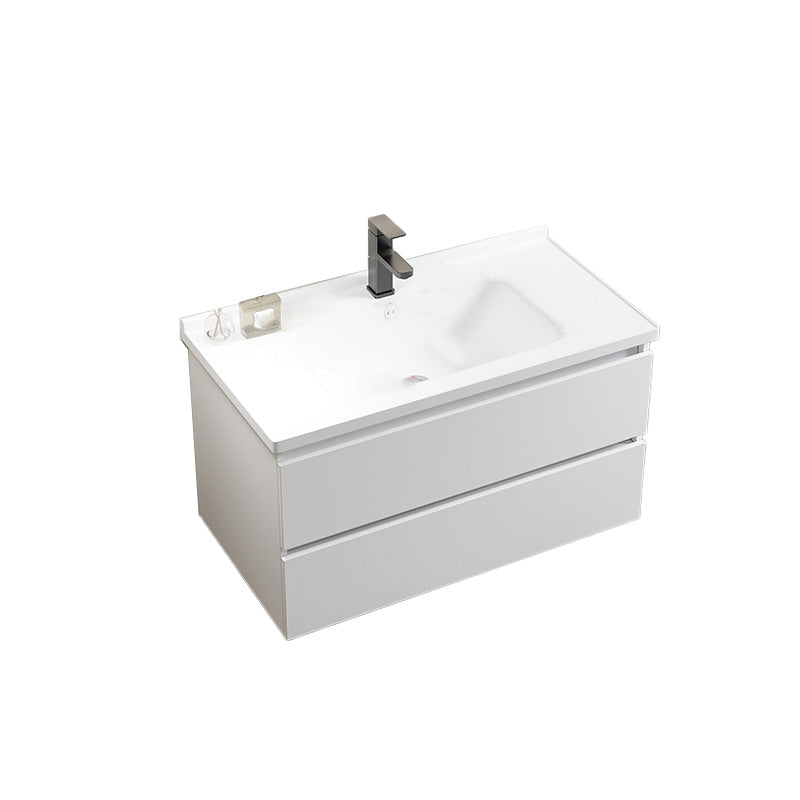 Modern Wood Sink Vanity Wood Wall Mount Faucet Included Bathroom Vanity Set Vanity & Faucet 31.5"L x 19"W x 20"H Clearhalo 'Bathroom Remodel & Bathroom Fixtures' 'Bathroom Vanities' 'bathroom_vanities' 'Home Improvement' 'home_improvement' 'home_improvement_bathroom_vanities' 7498528