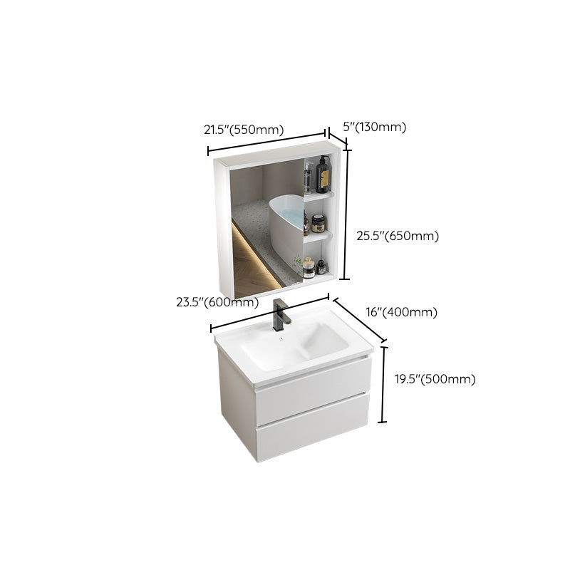 Modern Wood Sink Vanity Wood Wall Mount Faucet Included Bathroom Vanity Set Clearhalo 'Bathroom Remodel & Bathroom Fixtures' 'Bathroom Vanities' 'bathroom_vanities' 'Home Improvement' 'home_improvement' 'home_improvement_bathroom_vanities' 7498539