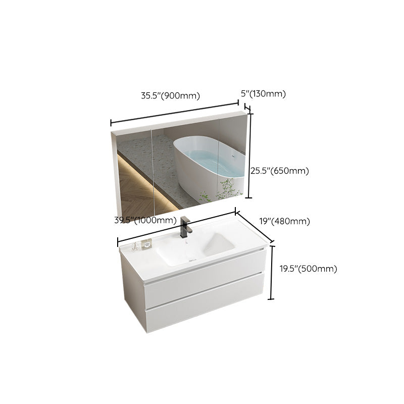 Modern Wood Sink Vanity Wood Wall Mount Faucet Included Bathroom Vanity Set Clearhalo 'Bathroom Remodel & Bathroom Fixtures' 'Bathroom Vanities' 'bathroom_vanities' 'Home Improvement' 'home_improvement' 'home_improvement_bathroom_vanities' 7498548