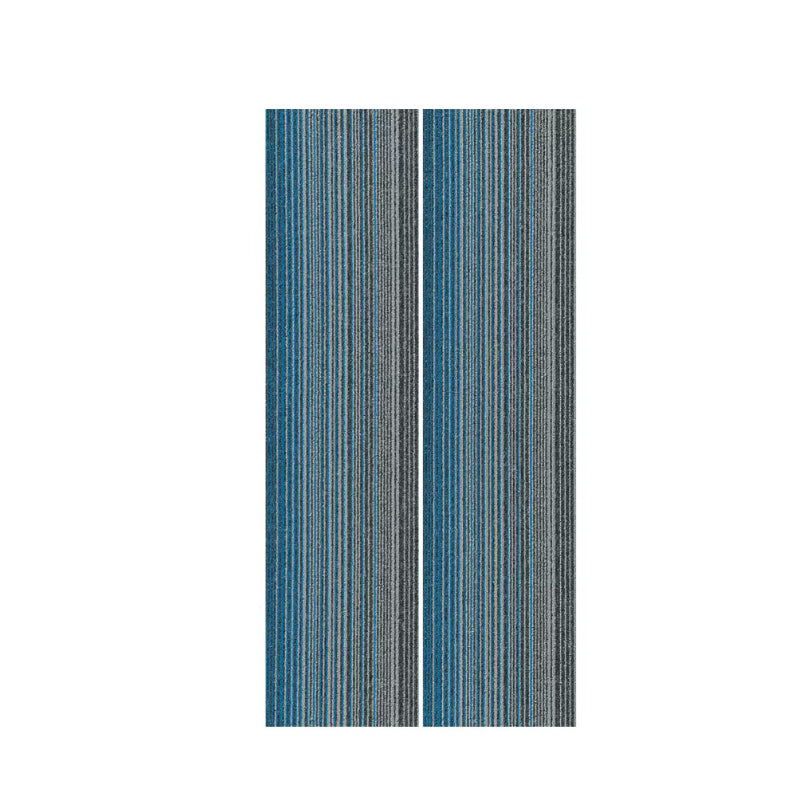 Waterproof Carpet Tile Rectangular Level Loop Indoor Stain Resistant Loose Lay Carpet Tile Blue-Gray 1 Set for Wallboard (24 Pieces * 1) Clearhalo 'Carpet Tiles & Carpet Squares' 'carpet_tiles_carpet_squares' 'Flooring 'Home Improvement' 'home_improvement' 'home_improvement_carpet_tiles_carpet_squares' Walls and Ceiling' 7505518