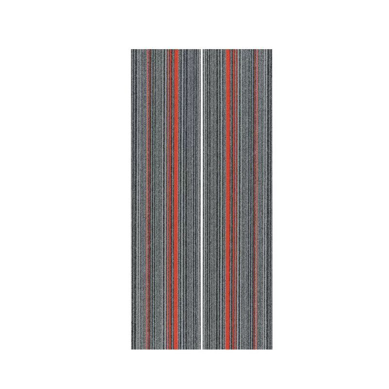 Waterproof Carpet Tile Rectangular Level Loop Indoor Stain Resistant Loose Lay Carpet Tile Gray-Red 1 Set for Wallboard (24 Pieces * 1) Clearhalo 'Carpet Tiles & Carpet Squares' 'carpet_tiles_carpet_squares' 'Flooring 'Home Improvement' 'home_improvement' 'home_improvement_carpet_tiles_carpet_squares' Walls and Ceiling' 7505524