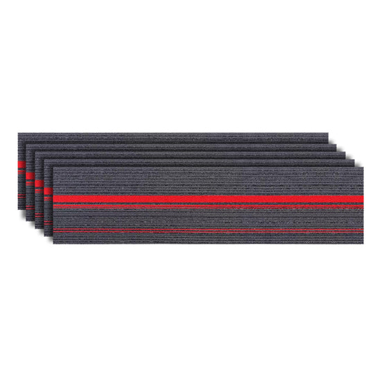 Loose Lay Carpet Tiles Ombre Print Fade Resistant Carpet Tiles - Clearhalo