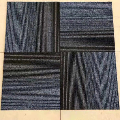 Basic Ombre Carpet Tiles Loose Lay Non-Skid Carpet Floor Tile Black Silver Clearhalo 'Carpet Tiles & Carpet Squares' 'carpet_tiles_carpet_squares' 'Flooring 'Home Improvement' 'home_improvement' 'home_improvement_carpet_tiles_carpet_squares' Walls and Ceiling' 7505608