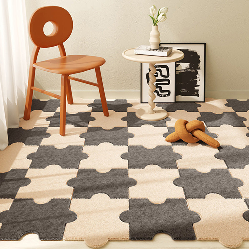 Modern Loose Lay Carpet Tile Solid Color Non-Skid Carpet Floor Tile Clearhalo 'Carpet Tiles & Carpet Squares' 'carpet_tiles_carpet_squares' 'Flooring 'Home Improvement' 'home_improvement' 'home_improvement_carpet_tiles_carpet_squares' Walls and Ceiling' 7505640