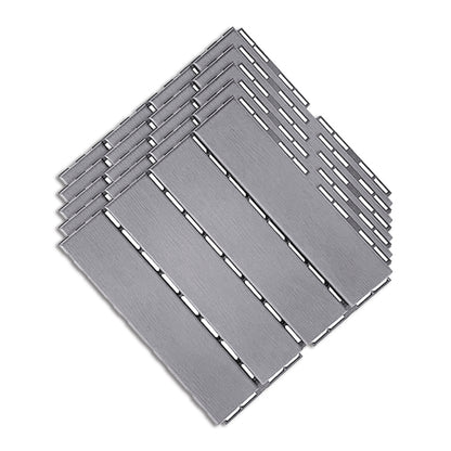 Waterproof Engineered Wood Flooring Modern Flooring Tiles for Garden and Outdoor Gray White Clearhalo 'Flooring 'Hardwood Flooring' 'hardwood_flooring' 'Home Improvement' 'home_improvement' 'home_improvement_hardwood_flooring' Walls and Ceiling' 7505776