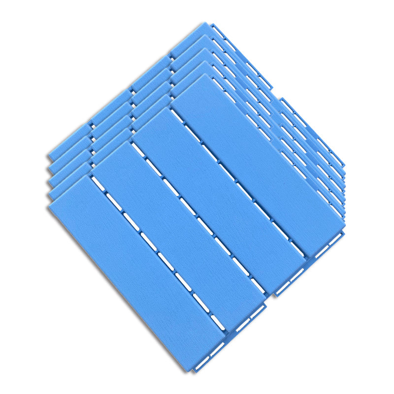 Waterproof Engineered Wood Flooring Modern Flooring Tiles for Garden and Outdoor Sky Blue Clearhalo 'Flooring 'Hardwood Flooring' 'hardwood_flooring' 'Home Improvement' 'home_improvement' 'home_improvement_hardwood_flooring' Walls and Ceiling' 7505783