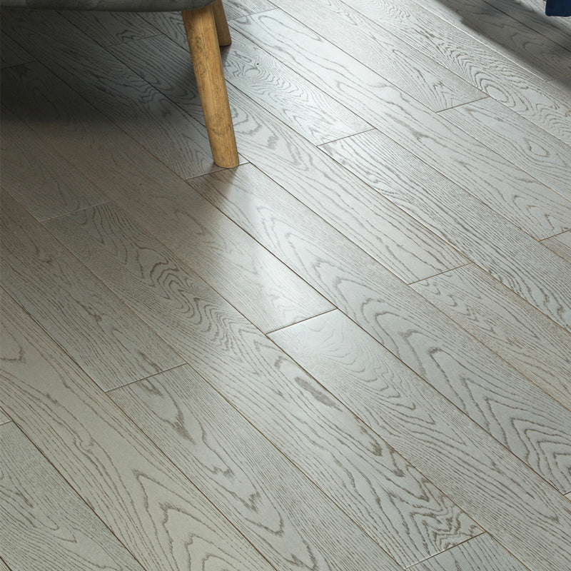 Traditional Wood Flooring Tiles Click Lock Wire Brushed Plank Flooring White/ Gray Clearhalo 'Flooring 'Hardwood Flooring' 'hardwood_flooring' 'Home Improvement' 'home_improvement' 'home_improvement_hardwood_flooring' Walls and Ceiling' 7505800