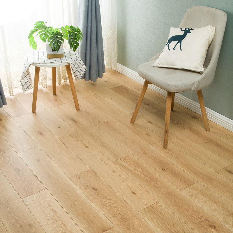 Traditional Wood Flooring Tiles Click Lock Wire Brushed Plank Flooring Light Brown Clearhalo 'Flooring 'Hardwood Flooring' 'hardwood_flooring' 'Home Improvement' 'home_improvement' 'home_improvement_hardwood_flooring' Walls and Ceiling' 7505807