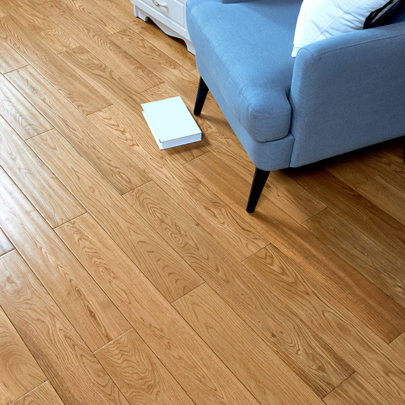 Traditional Wood Flooring Tiles Click Lock Wire Brushed Plank Flooring Natural Clearhalo 'Flooring 'Hardwood Flooring' 'hardwood_flooring' 'Home Improvement' 'home_improvement' 'home_improvement_hardwood_flooring' Walls and Ceiling' 7505810