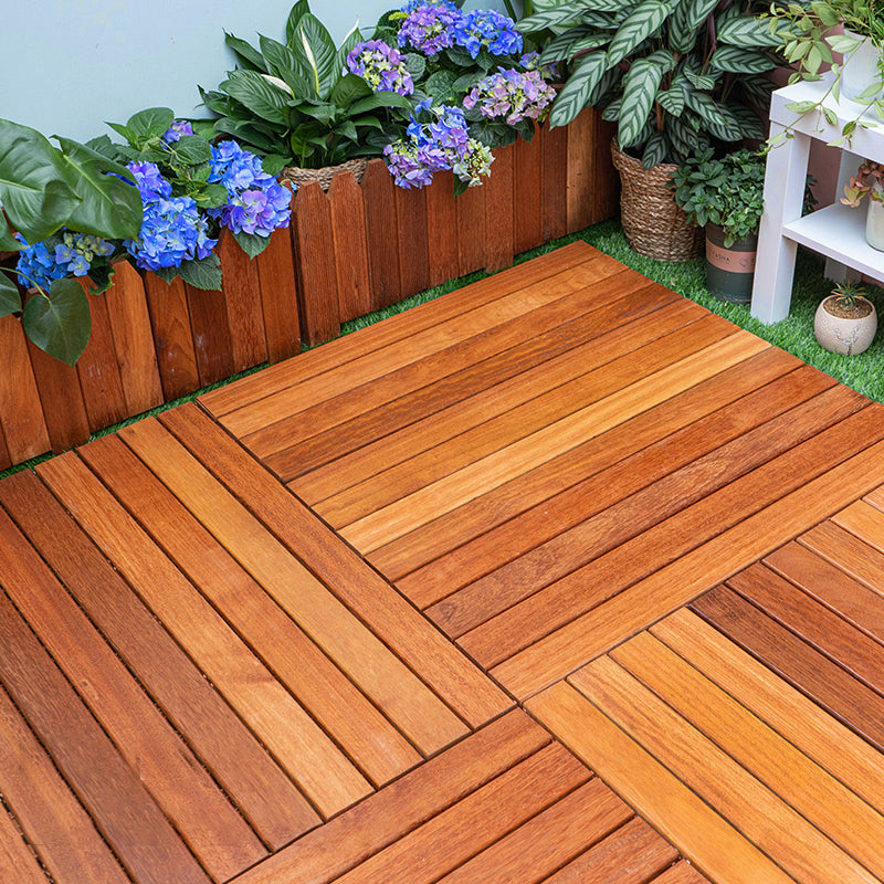 Waterproof Wood Flooring Tiles Engineered Traditional Flooring Tiles 35"L x 12"W x 1"H Red Clearhalo 'Flooring 'Hardwood Flooring' 'hardwood_flooring' 'Home Improvement' 'home_improvement' 'home_improvement_hardwood_flooring' Walls and Ceiling' 7505840