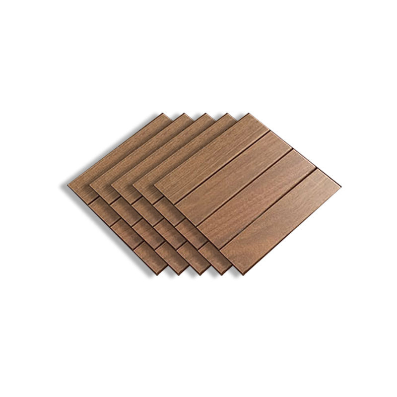 Brown Wood Self Adhesive Wood Floor Planks Reclaimed Wooden Planks 12"L x 12"W x 1"H Brown Clearhalo 'Flooring 'Hardwood Flooring' 'hardwood_flooring' 'Home Improvement' 'home_improvement' 'home_improvement_hardwood_flooring' Walls and Ceiling' 7505929