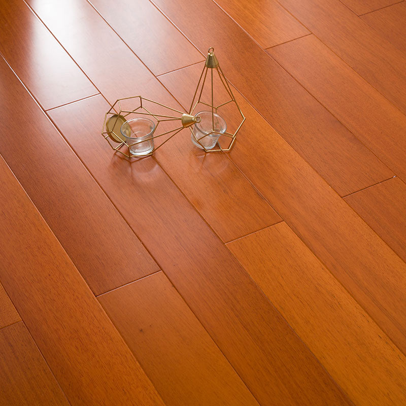 Traditional Wood Flooring Tiles Click-Locking Water Resistant Trim Piece Red Brown Clearhalo 'Flooring 'Hardwood Flooring' 'hardwood_flooring' 'Home Improvement' 'home_improvement' 'home_improvement_hardwood_flooring' Walls and Ceiling' 7505950