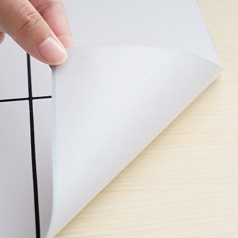 Modern Tile-Peel & Stick PVC Grid Pattern Self Adhesive Wallpaper Clearhalo 'Flooring 'Home Improvement' 'home_improvement' 'home_improvement_peel_stick_blacksplash' 'Peel & Stick Backsplash Tile' 'peel_stick_blacksplash' 'Walls & Ceilings' Walls and Ceiling' 7506150