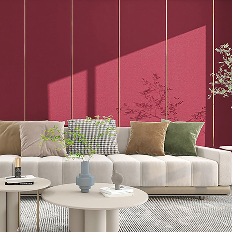 Modern Wall Paneling Plain Peel and Stick Wall Ceiling for Living Room Burgundy Clearhalo 'Flooring 'Home Improvement' 'home_improvement' 'home_improvement_wall_paneling' 'Wall Paneling' 'wall_paneling' 'Walls & Ceilings' Walls and Ceiling' 7506470