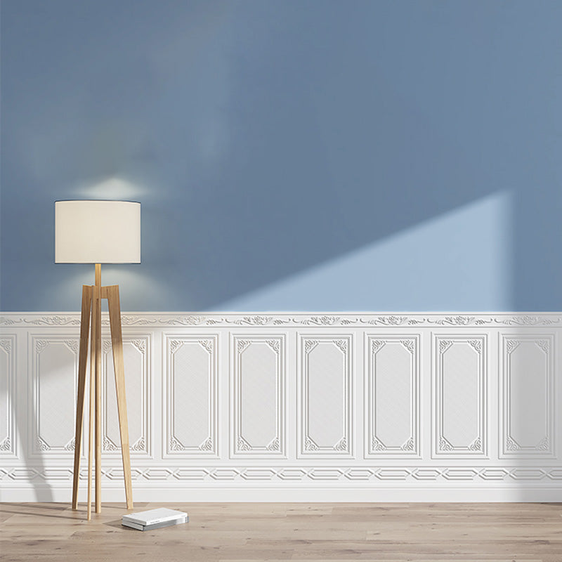 Contemporary Wall Paneling 3D Embossed Waterproof Wall Access Panel Textured White 10-Piece Set Clearhalo 'Flooring 'Home Improvement' 'home_improvement' 'home_improvement_wall_paneling' 'Wall Paneling' 'wall_paneling' 'Walls & Ceilings' Walls and Ceiling' 7506483