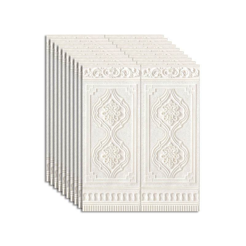 Wall Panel 3D Embossed Peel and Stick Waterproof Backsplash Panels for Living Room Apricot 10-Piece Set Clearhalo 'Flooring 'Home Improvement' 'home_improvement' 'home_improvement_wall_paneling' 'Wall Paneling' 'wall_paneling' 'Walls & Ceilings' Walls and Ceiling' 7506535