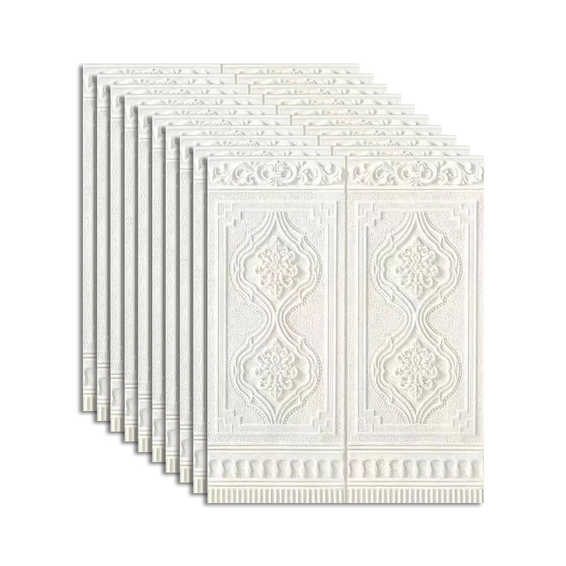 Peel and Stick Wall Access Panel Waterproof Wall Access Panel for Living Room White 10-Piece Set Clearhalo 'Flooring 'Home Improvement' 'home_improvement' 'home_improvement_wall_paneling' 'Wall Paneling' 'wall_paneling' 'Walls & Ceilings' Walls and Ceiling' 7506547