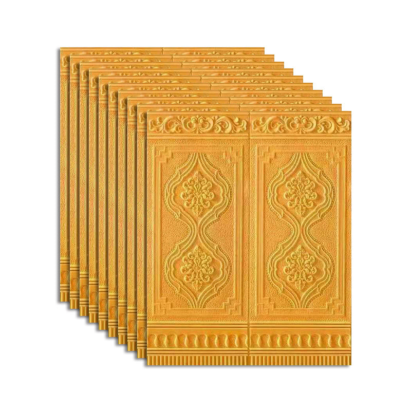 Peel and Stick Wall Access Panel Waterproof Wall Access Panel for Living Room Yellow 10-Piece Set Clearhalo 'Flooring 'Home Improvement' 'home_improvement' 'home_improvement_wall_paneling' 'Wall Paneling' 'wall_paneling' 'Walls & Ceilings' Walls and Ceiling' 7506551