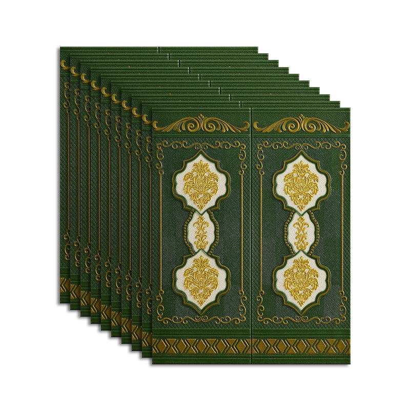 Peel and Stick Wall Access Panel Waterproof Wall Access Panel for Living Room Green 10-Piece Set Clearhalo 'Flooring 'Home Improvement' 'home_improvement' 'home_improvement_wall_paneling' 'Wall Paneling' 'wall_paneling' 'Walls & Ceilings' Walls and Ceiling' 7506555