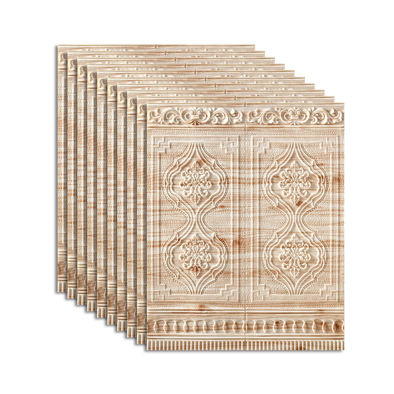 Peel and Stick Wall Access Panel Waterproof Wall Access Panel for Living Room Light Apricot 10-Piece Set Clearhalo 'Flooring 'Home Improvement' 'home_improvement' 'home_improvement_wall_paneling' 'Wall Paneling' 'wall_paneling' 'Walls & Ceilings' Walls and Ceiling' 7506562