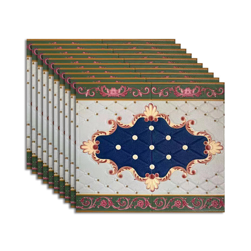 Peel and Stick Wall Access Panel Waterproof Wall Access Panel for Living Room White-Blue 10-Piece Set Clearhalo 'Flooring 'Home Improvement' 'home_improvement' 'home_improvement_wall_paneling' 'Wall Paneling' 'wall_paneling' 'Walls & Ceilings' Walls and Ceiling' 7506567