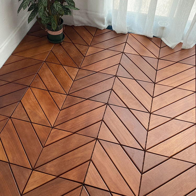 Solid Wood Deck Flooring Tiles Interlocking with Slip Resistant Clearhalo 'Home Improvement' 'home_improvement' 'home_improvement_outdoor_deck_tiles_planks' 'Outdoor Deck Tiles & Planks' 'Outdoor Flooring & Tile' 'Outdoor Remodel' 'outdoor_deck_tiles_planks' 7506572