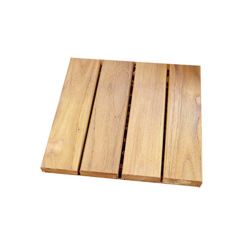 Interlocking Patio Flooring Tiles Solid Wood Patio Flooring Tiles for Outdoor Clearhalo 'Home Improvement' 'home_improvement' 'home_improvement_outdoor_deck_tiles_planks' 'Outdoor Deck Tiles & Planks' 'Outdoor Flooring & Tile' 'Outdoor Remodel' 'outdoor_deck_tiles_planks' 7506614