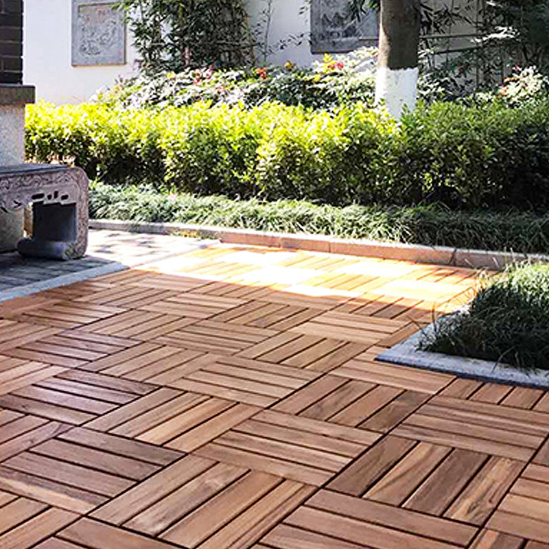 Interlocking Patio Flooring Tiles Solid Wood Patio Flooring Tiles for Outdoor Clearhalo 'Home Improvement' 'home_improvement' 'home_improvement_outdoor_deck_tiles_planks' 'Outdoor Deck Tiles & Planks' 'Outdoor Flooring & Tile' 'Outdoor Remodel' 'outdoor_deck_tiles_planks' 7506618