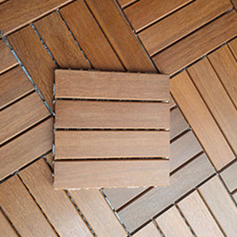 Solid Wood Patio Flooring Tiles Interlocking Deck Plank for Indoor and Outdoor Clearhalo 'Home Improvement' 'home_improvement' 'home_improvement_outdoor_deck_tiles_planks' 'Outdoor Deck Tiles & Planks' 'Outdoor Flooring & Tile' 'Outdoor Remodel' 'outdoor_deck_tiles_planks' 7506675