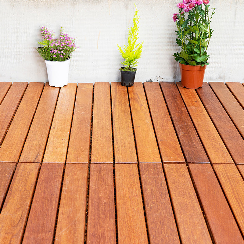 Modern Floor Board Solid Color Water-Resistant Outdoor Flooring 96.9 sq ft. - 36 Pieces Clearhalo 'Home Improvement' 'home_improvement' 'home_improvement_outdoor_deck_tiles_planks' 'Outdoor Deck Tiles & Planks' 'Outdoor Flooring & Tile' 'Outdoor Remodel' 'outdoor_deck_tiles_planks' 7506683