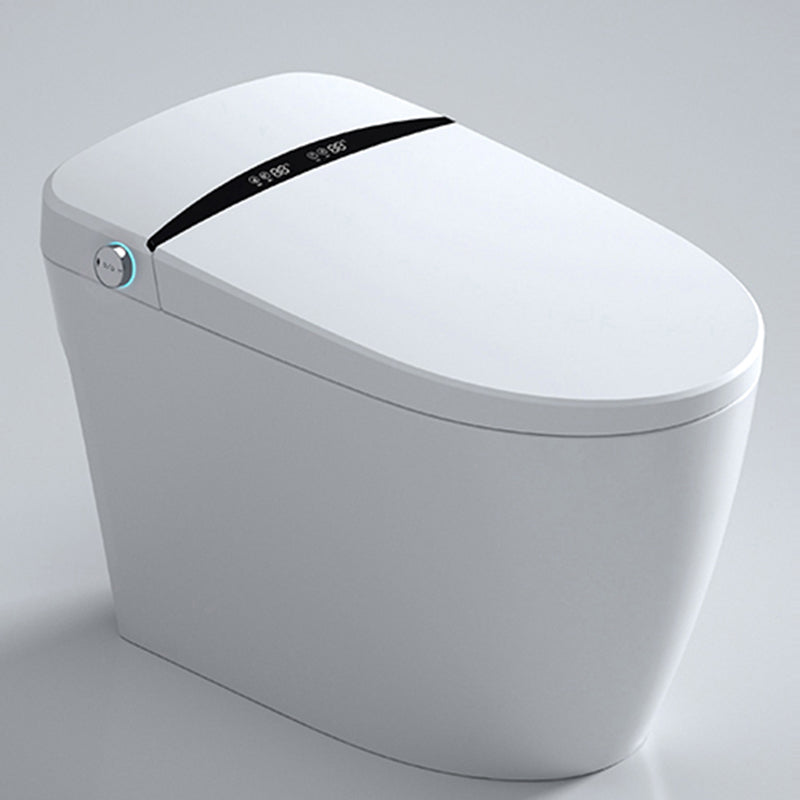 All-In-One Smart Toilet White Deodorizing Elongated Floor Standing Bidet Automatic Lid Clearhalo 'Bathroom Remodel & Bathroom Fixtures' 'Bidets' 'Home Improvement' 'home_improvement' 'home_improvement_bidets' 'Toilets & Bidets' 7508340