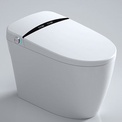 All-In-One Smart Toilet White Deodorizing Elongated Floor Standing Bidet Automatic Lid Clearhalo 'Bathroom Remodel & Bathroom Fixtures' 'Bidets' 'Home Improvement' 'home_improvement' 'home_improvement_bidets' 'Toilets & Bidets' 7508340