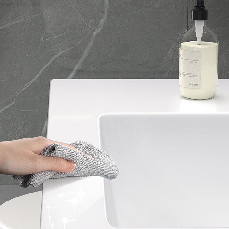 Wall Mount Bathroom Vanity Set Modern Single-Sink Bathroom Sink Vanity Clearhalo 'Bathroom Remodel & Bathroom Fixtures' 'Bathroom Vanities' 'bathroom_vanities' 'Home Improvement' 'home_improvement' 'home_improvement_bathroom_vanities' 7519125