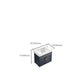 Glam Single Bath Vanity Metal Frame Wall Mount Blue Sink Vanity Clearhalo 'Bathroom Remodel & Bathroom Fixtures' 'Bathroom Vanities' 'bathroom_vanities' 'Home Improvement' 'home_improvement' 'home_improvement_bathroom_vanities' 7519322