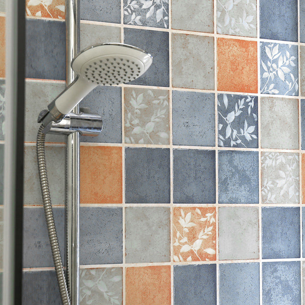 PVC Waterproof Mosaic Tile for Bathroom Backsplash Scratch Resistant Blue Clearhalo 'Flooring 'Home Improvement' 'home_improvement' 'home_improvement_peel_stick_blacksplash' 'Peel & Stick Backsplash Tile' 'peel_stick_blacksplash' 'Walls & Ceilings' Walls and Ceiling' 7529429