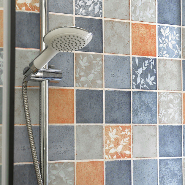 PVC Waterproof Mosaic Tile for Bathroom Backsplash Scratch Resistant Blue Clearhalo 'Flooring 'Home Improvement' 'home_improvement' 'home_improvement_peel_stick_blacksplash' 'Peel & Stick Backsplash Tile' 'peel_stick_blacksplash' 'Walls & Ceilings' Walls and Ceiling' 7529429