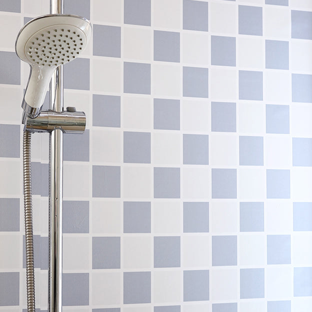 PVC Waterproof Mosaic Tile for Bathroom Backsplash Scratch Resistant White-Blue Clearhalo 'Flooring 'Home Improvement' 'home_improvement' 'home_improvement_peel_stick_blacksplash' 'Peel & Stick Backsplash Tile' 'peel_stick_blacksplash' 'Walls & Ceilings' Walls and Ceiling' 7529445