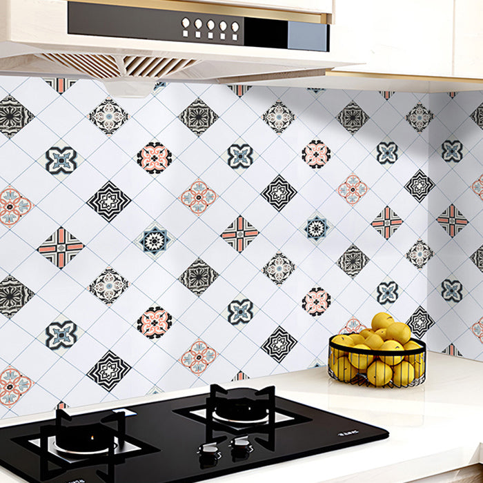 Modern Waterproof PVC Mosaic Tile for Kitchen Backsplash Scratch Resistant White-Gray Clearhalo 'Flooring 'Home Improvement' 'home_improvement' 'home_improvement_peel_stick_blacksplash' 'Peel & Stick Backsplash Tile' 'peel_stick_blacksplash' 'Walls & Ceilings' Walls and Ceiling' 7529568