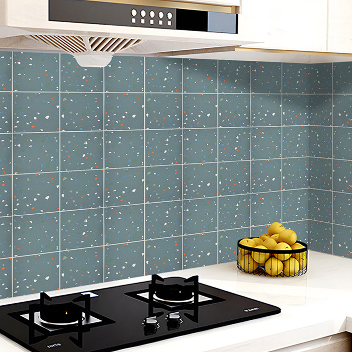 Modern Waterproof PVC Mosaic Tile for Kitchen Backsplash Scratch Resistant Gray-Green Clearhalo 'Flooring 'Home Improvement' 'home_improvement' 'home_improvement_peel_stick_blacksplash' 'Peel & Stick Backsplash Tile' 'peel_stick_blacksplash' 'Walls & Ceilings' Walls and Ceiling' 7529575