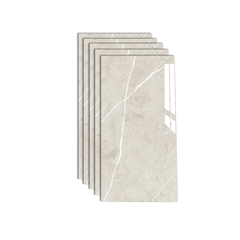 Polished Waterproof Marbling Tin Backsplash Peel and Stick Indoor Wallboard Cream Gray 5-Piece Set Clearhalo 'Flooring 'Home Improvement' 'home_improvement' 'home_improvement_wall_paneling' 'Wall Paneling' 'wall_paneling' 'Walls & Ceilings' Walls and Ceiling' 7529779