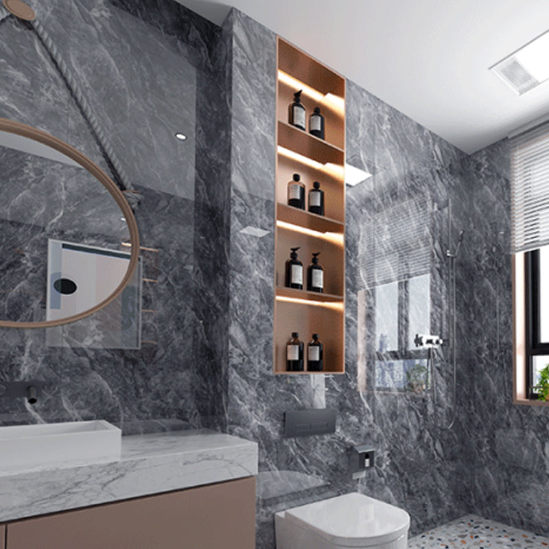 Modern Waterproof Marbling Tin Backsplash Peel and Stick Indoor Wallboard Clearhalo 'Flooring 'Home Improvement' 'home_improvement' 'home_improvement_wall_paneling' 'Wall Paneling' 'wall_paneling' 'Walls & Ceilings' Walls and Ceiling' 7529805