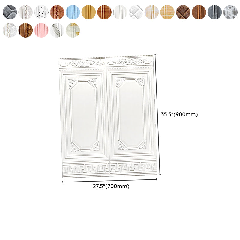 Contemporary Waterproof Wainscoting Peel and Stick Indoor Wallboard Clearhalo 'Flooring 'Home Improvement' 'home_improvement' 'home_improvement_wall_paneling' 'Wall Paneling' 'wall_paneling' 'Walls & Ceilings' Walls and Ceiling' 7529855