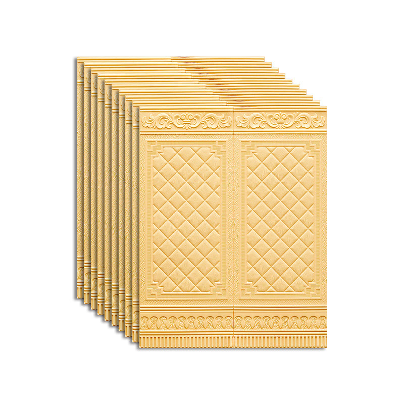 Plastic Wall Access Panel 3D Backsplash Panels with Stain Resistant Beige 10-Piece Set Clearhalo 'Flooring 'Home Improvement' 'home_improvement' 'home_improvement_wall_paneling' 'Wall Paneling' 'wall_paneling' 'Walls & Ceilings' Walls and Ceiling' 7529929