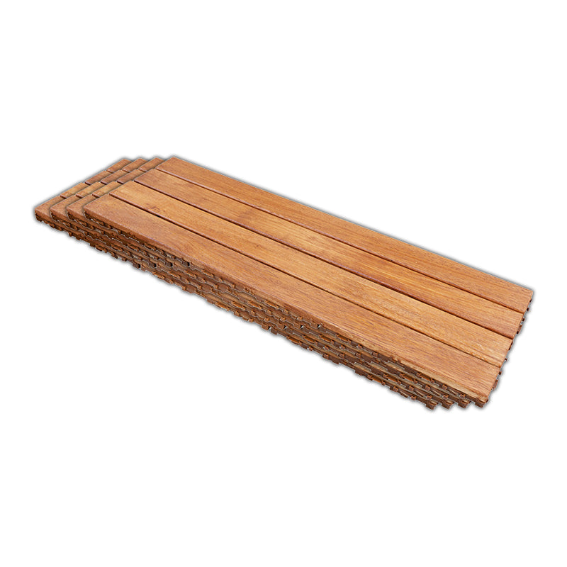 Outdoor Flooring Composite Interlocking Red Brown Decking Tiles 12"L x 35"W Clearhalo 'Home Improvement' 'home_improvement' 'home_improvement_outdoor_deck_tiles_planks' 'Outdoor Deck Tiles & Planks' 'Outdoor Flooring & Tile' 'Outdoor Remodel' 'outdoor_deck_tiles_planks' 7529966